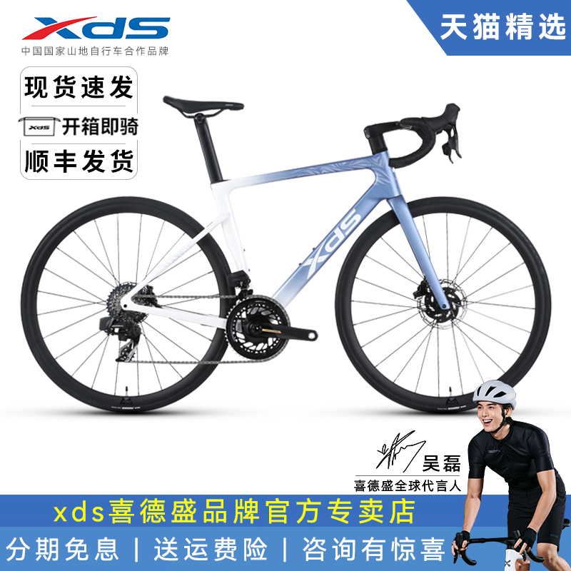 喜德盛碳纤维破风机械电变竞技车