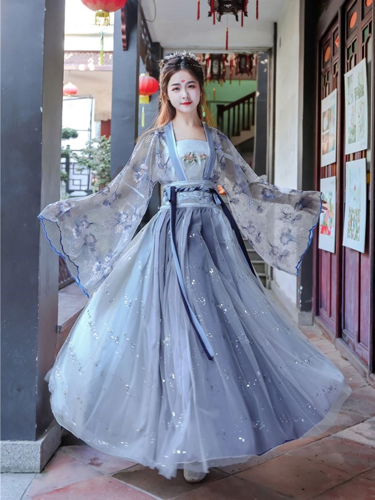 嫦娥汉服中秋节主题女装现代 改良版中国风大人超仙飘逸仙女拍照