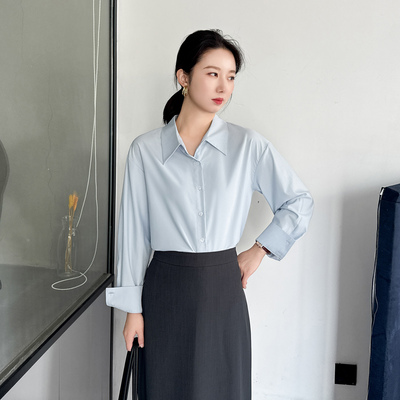 法式长袖衬衫女轻奢高级感