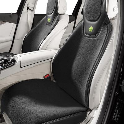 汽车坐垫冬季新款毛绒半包围座套单座女短绒可爱冬天保暖简约座垫