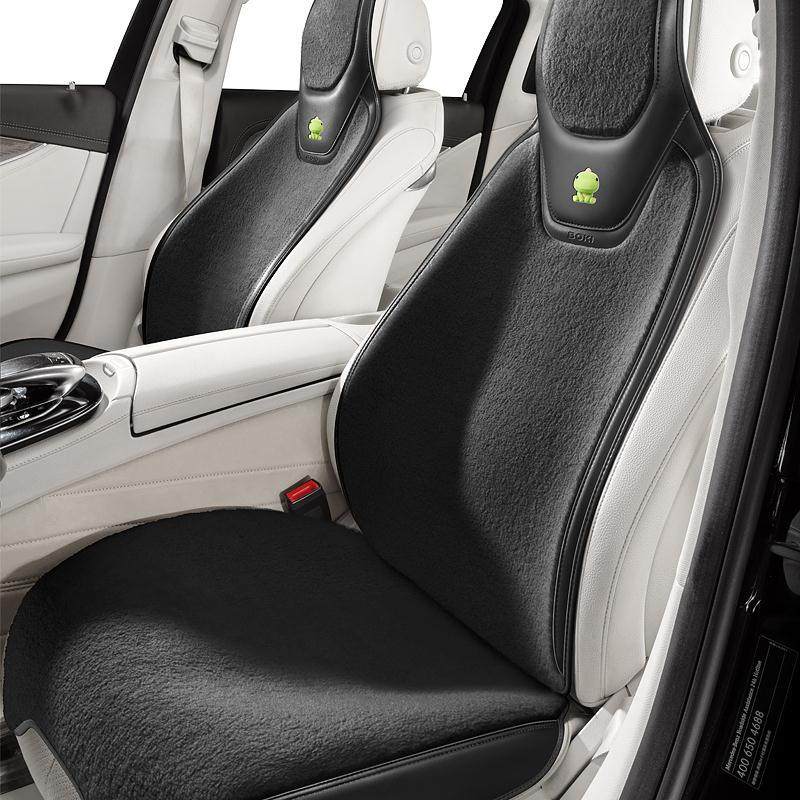 汽车坐垫冬季单座座套通用短毛冬天短绒毛绒车套半包保暖朗逸宝来