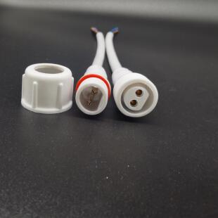 防水插头公母对接子母快速连接纯铜芯220V工业电源LED户外线插座