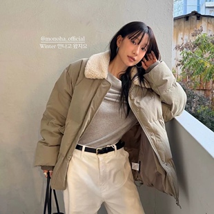 童心小众国monoha休闲翻领中长款保暖羽绒服外套大连东鸣-Y-120