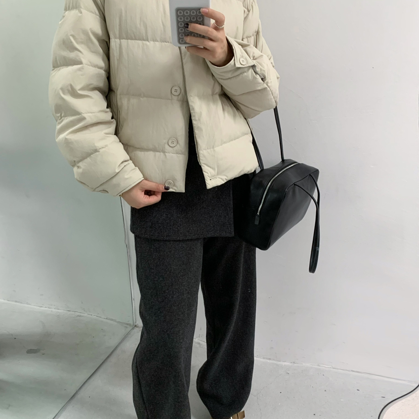 童心冬上新羽绒天花板简约高级感绗缝保暖羽绒服外套r2521