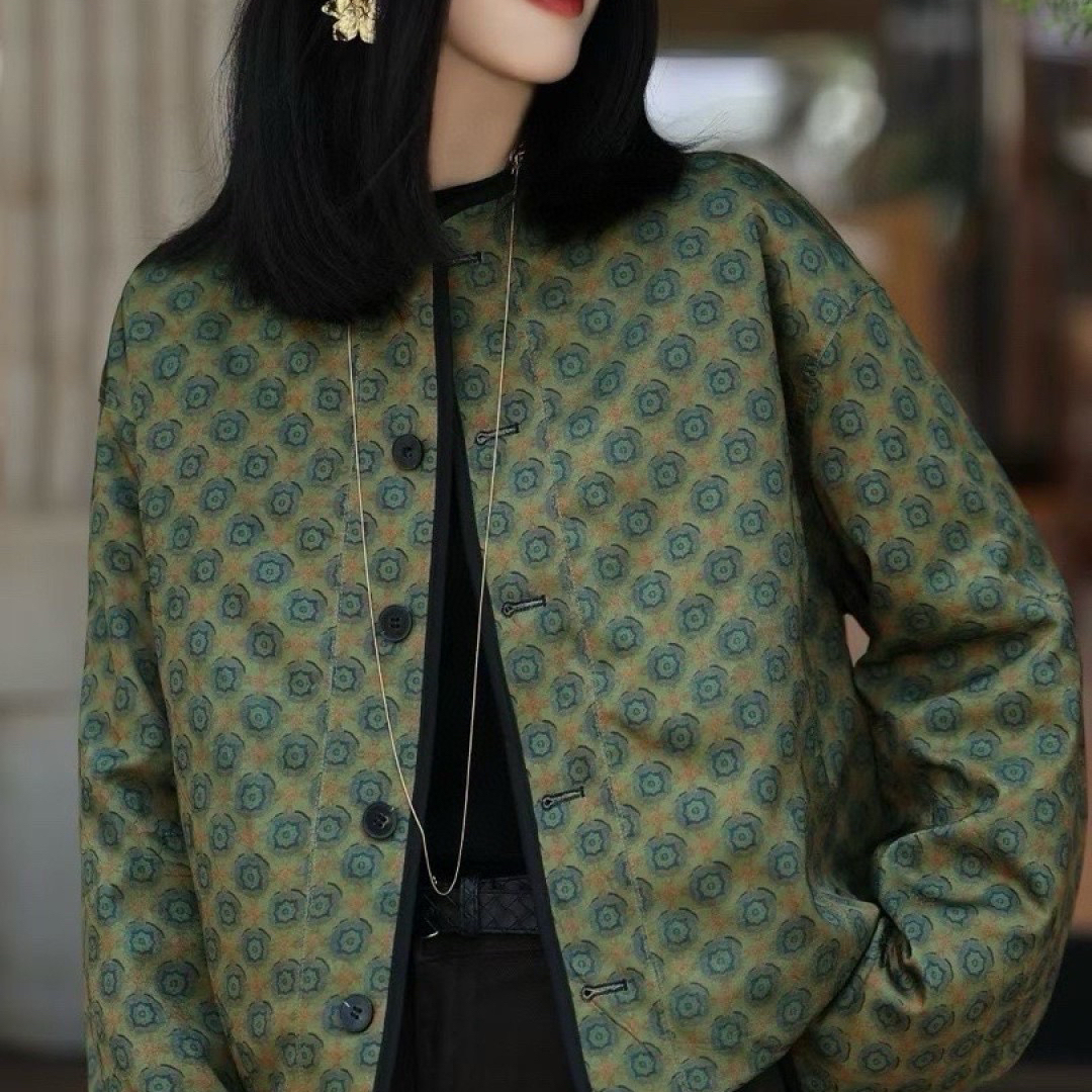 童心家冬上新设计感圆领双面穿百搭短外套C69