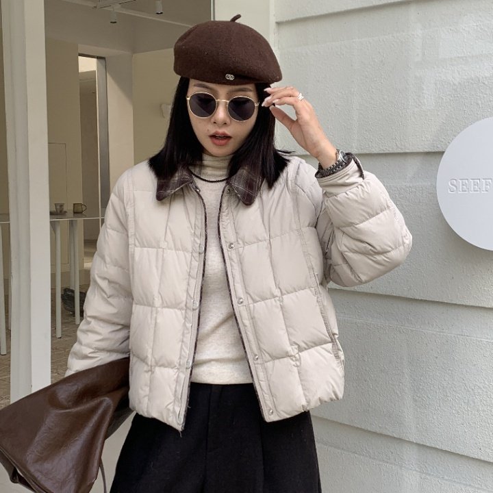 童心翻领短款小个子90白鸭绒保暖羽绒服外套(配可拆卸翻领)32257,女装/女士精品,羽绒服,淘宝优惠券,粉丝福利购,淘宝优惠卷