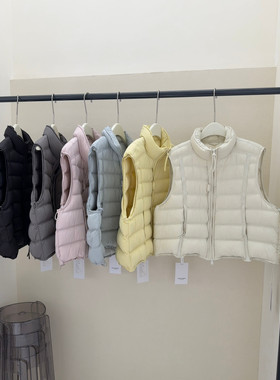 一善服饰冬上新冬新款韩系设计师款宽松女羽绒马甲(只卖马甲)8808