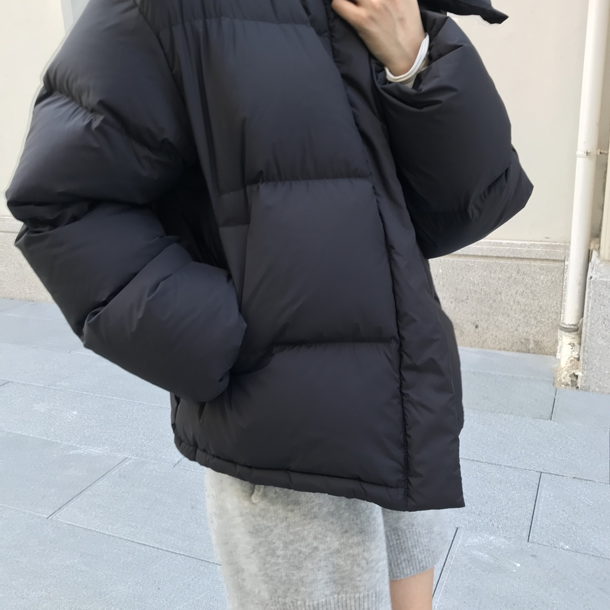 童心鹅绒加厚保暖羽绒服外套(配可拆卸帽子)(含20鹅毛)7009y