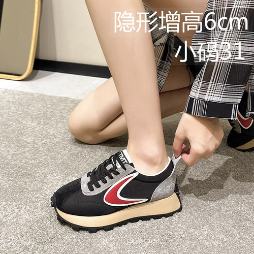 小码老爹鞋女313233新款真皮内增