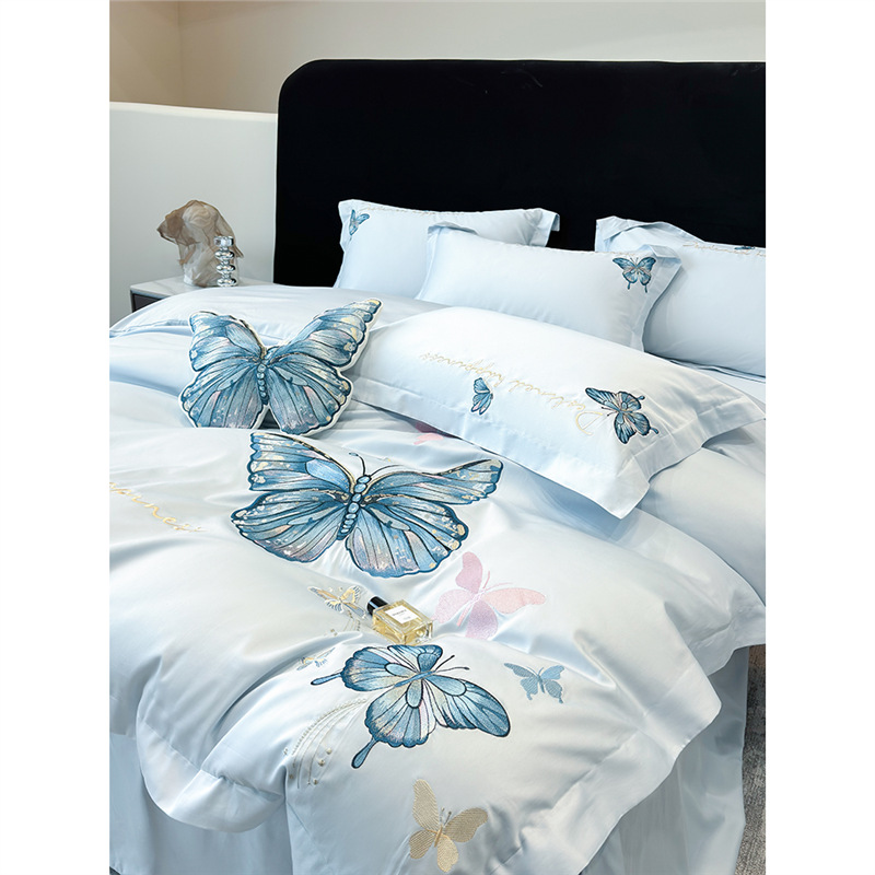 高端200支A类长绒棉四件套全棉纯