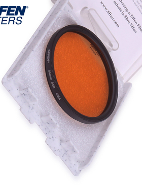 TIFFEN天芬58 67 72 77mm85B复古滤镜怀旧珊瑚缸潜水拍摄滤镜玻璃