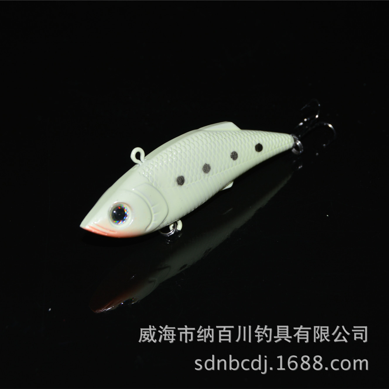 苦茶纳百川帕莱蒙 夜光斑点红肚硬饵VIB  ABS塑料 路亚饵 8厘米