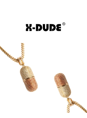 美国项链锆石街头嘻哈男女同款