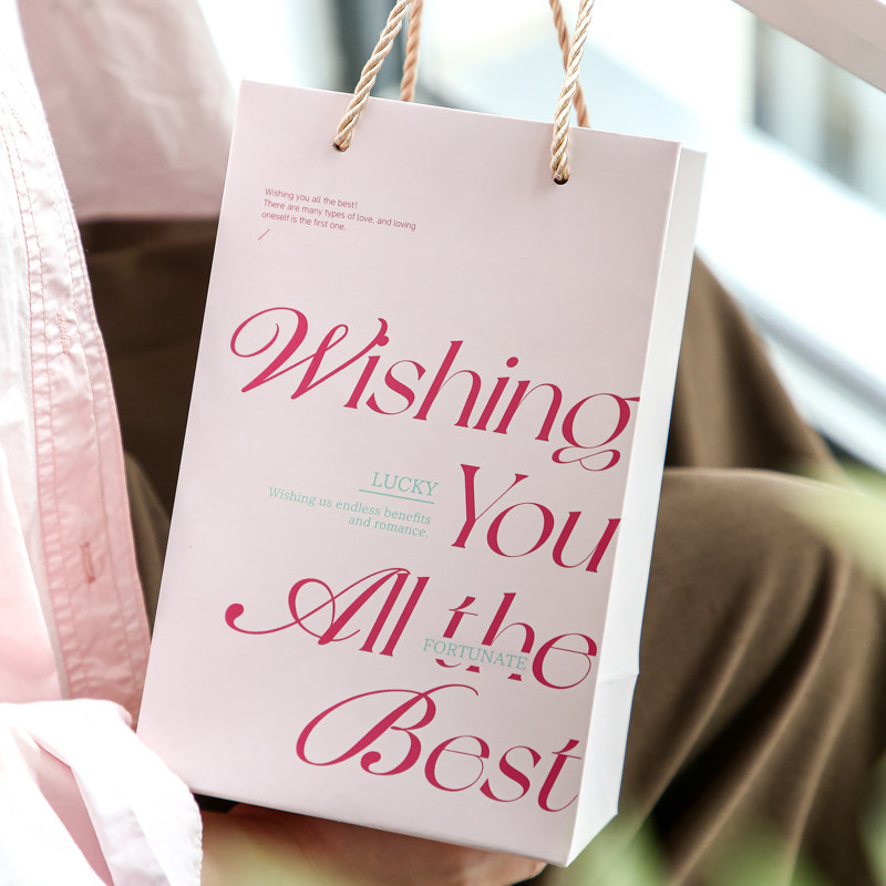 留白心事礼品袋礼物包装手提袋