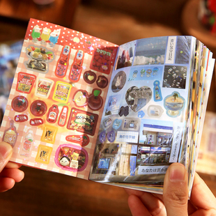 千禧梦境书切膜贴纸本日系ins古早风甜品日文手帐拼贴diy装饰贴纸