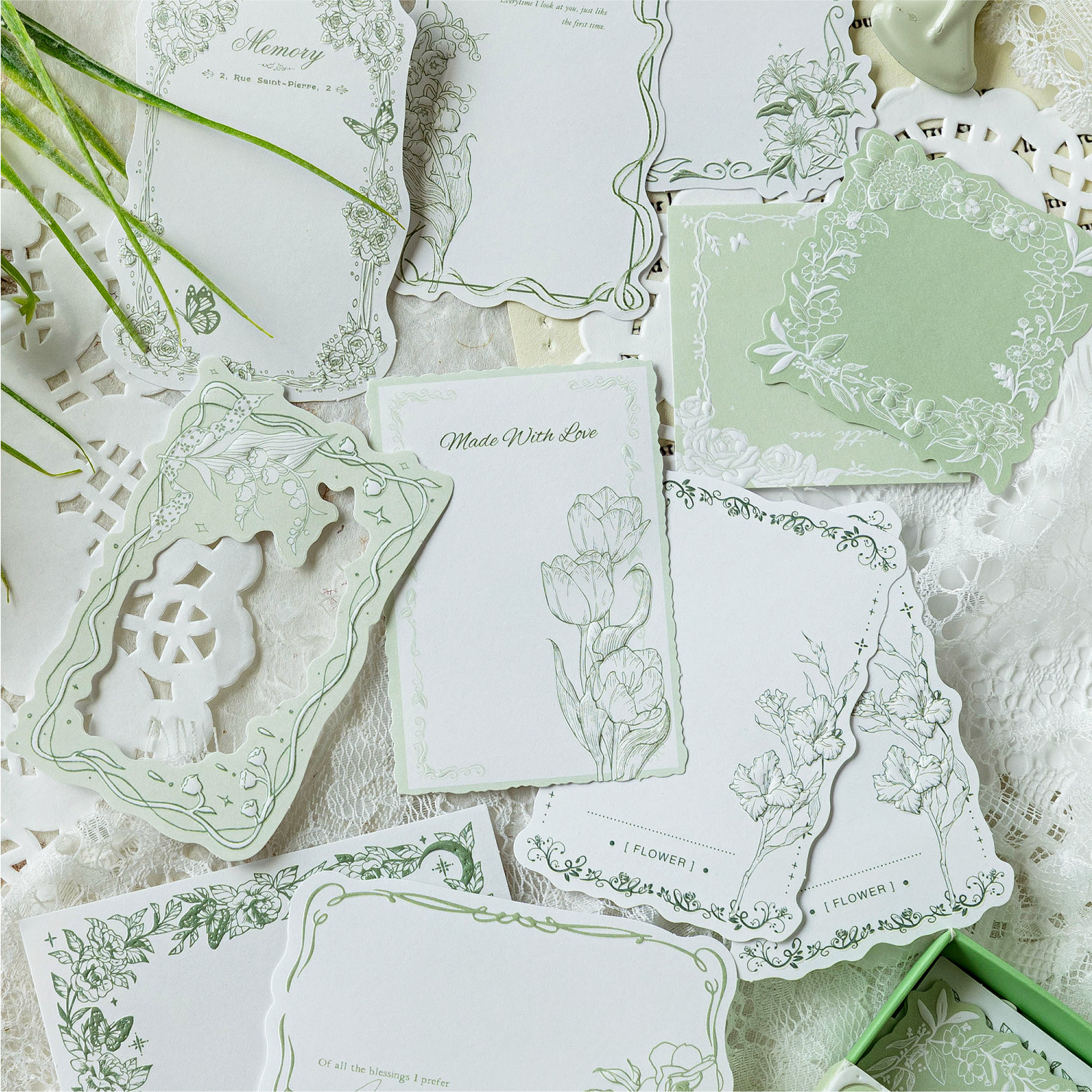 浮雕便签陌墨复古边框仓敷风拼贴