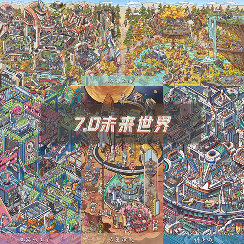星眠7.0未来世界系列造景贴纸
