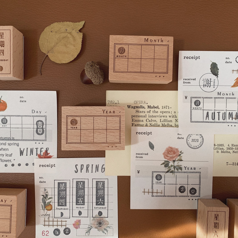 灵感告急 年月日星期木质印章套装 复古记事 diy装饰手帐印章原木,文具电教/文化用品/商务用品,成品印章/学生用印/火漆,淘宝优惠券,粉丝福利购,淘宝优惠卷