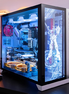 FUXK 联力O11 包豪斯定制主机i7 13700K/ RTX 4070ti 水冷电脑