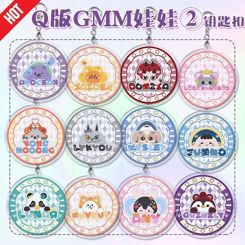CP他泰Q版GMM娃娃亚克力钥匙扣学生书包挂件泰国明星应援装饰礼品