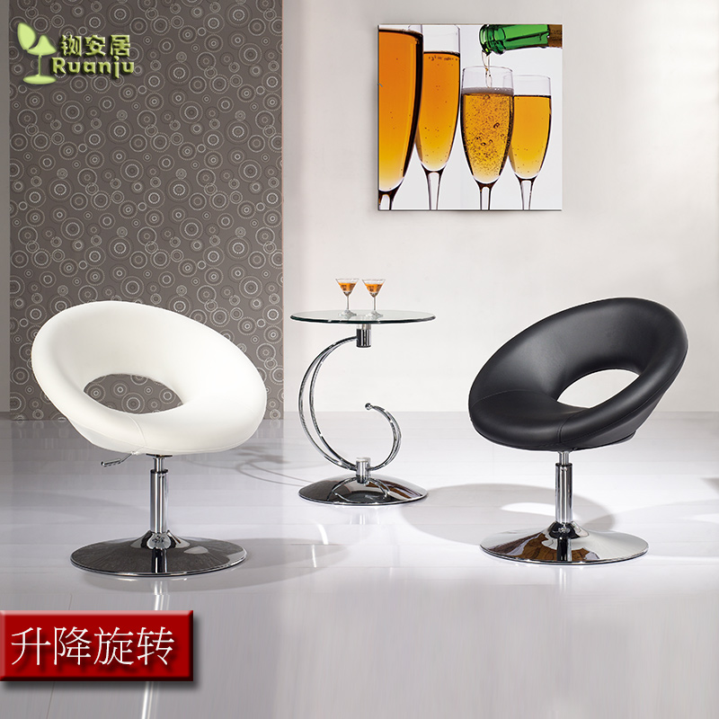 简约新款现代椅皮质接待椅休闲椅