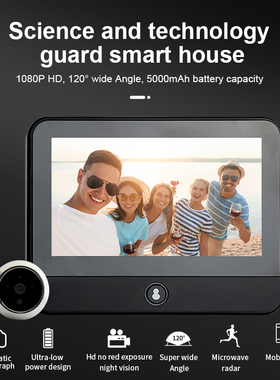 WIFI Smart Video&Audio Peephole Viewer 4.3