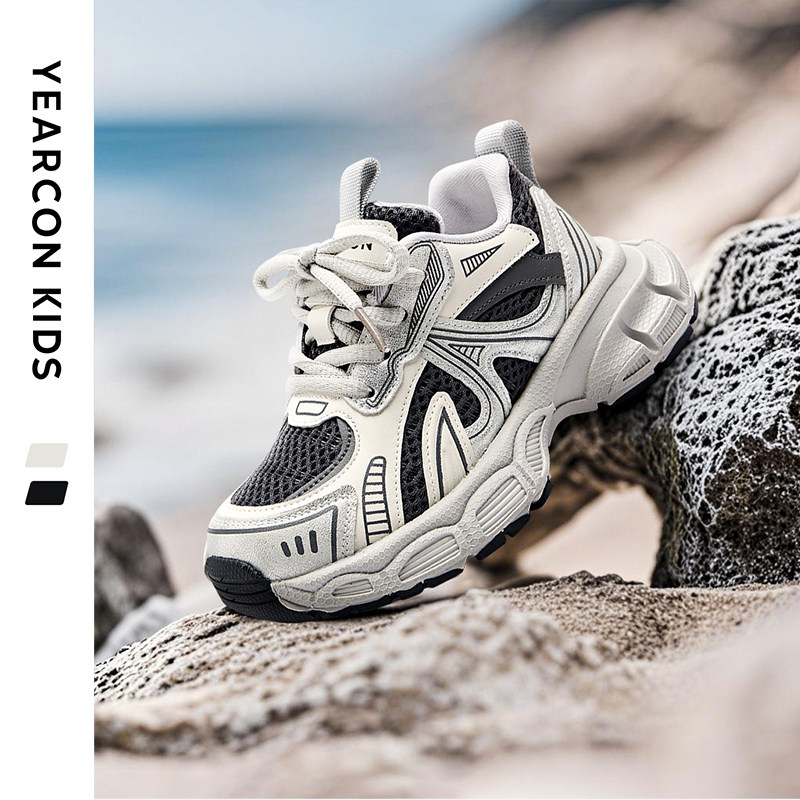 意尔康童鞋男童运动鞋2026年春夏新款女童网面软底儿童轻便跑步鞋