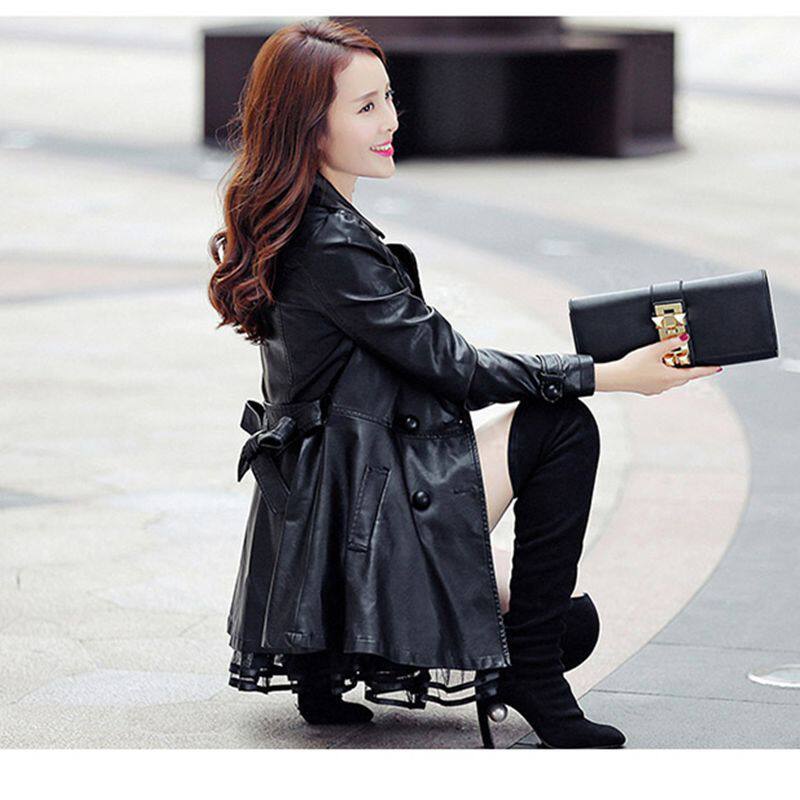 皮衣外套女中长款2025新款加绒保暖皮夹克皮风衣秋冬女装休闲百搭,女装/女士精品,皮衣,淘宝优惠券,粉丝福利购,淘宝优惠卷