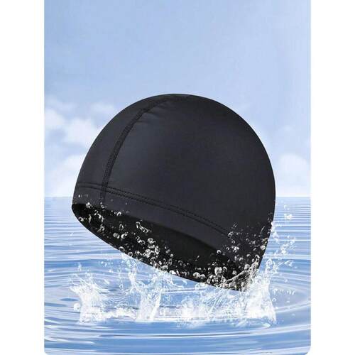 1pc Large Waterproof Swimming Cap For Men And Women Ear