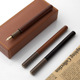 Metal Writing Fountain 0.5mm Retro Wooden Pen Vintage Pens
