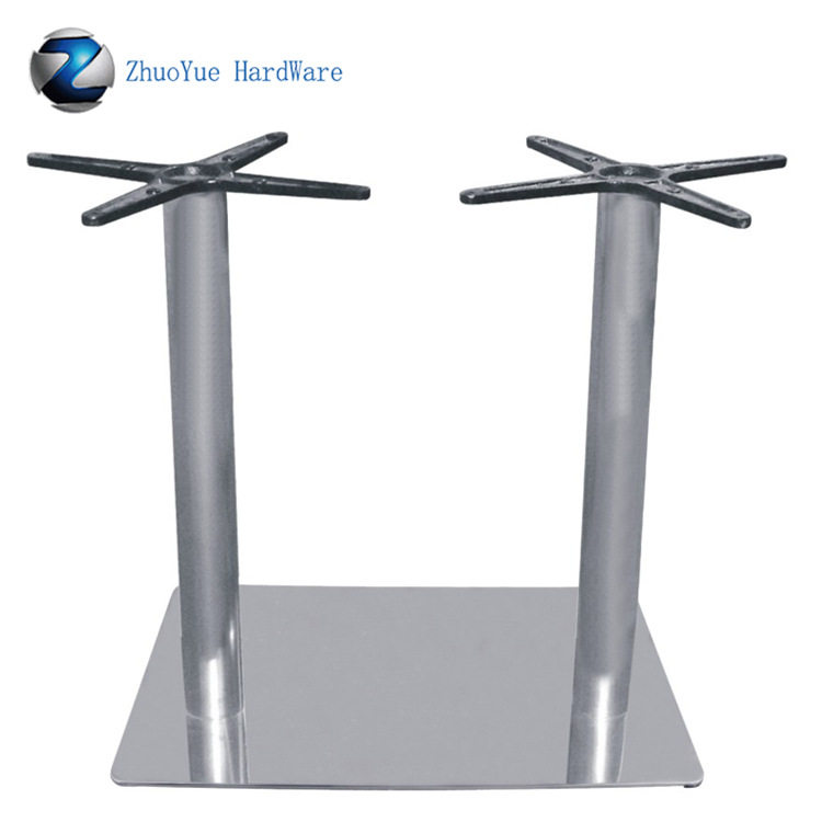 五金批发家具厂家直销不锈钢台脚酒店餐桌腿实木快餐桌五金脚