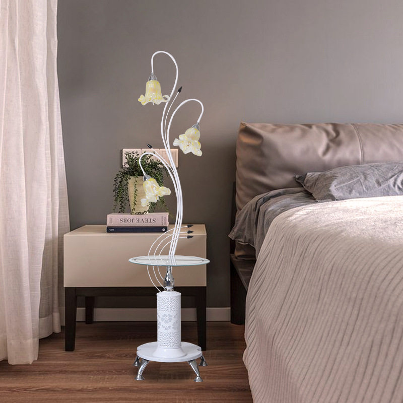 出口北欧简约落地灯创意温馨铁艺茶几落地台灯卧室客厅餐厅灯具