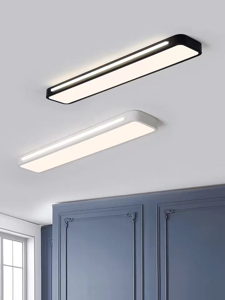 过道灯吸顶灯北欧长条LED灯办公室走廊玄关灯具现代简约阳台灯具