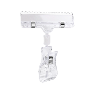 日晞水晶夹POP爆炸贴广告纸夹超市价钱签水果价格标签标价牌特价促销双头透明夹子价格展示架货架夹