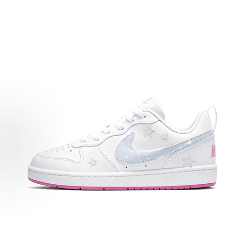 定制球鞋Nike Court Borough 海盐星芒 甜美少女时尚温柔低帮板鞋