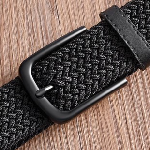 2025新款编织皮带男士裤带女款牛仔裤腰带军训潮ins风年轻人帆布