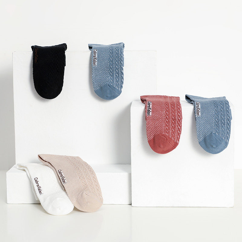 cabrakalani袜子女纯棉袜中筒百搭学生运动时尚春秋款麻花袜防臭,女士内衣/男士内衣/家居服,短袜,淘宝优惠券,粉丝福利购,淘宝优惠卷