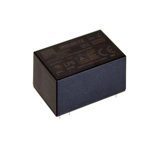 明纬AC-DC模块电源 IRM-03-12 3W 12V 250mA插脚型
