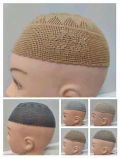 回族帽子2024新款夏季网眼针织礼拜帽白帽透气棉回民手工浅帽小号