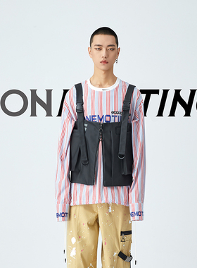 CEMT 设计师品牌CONEMOTING工装马甲男外搭帅气吊带战术背心外套