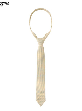 CSYCESTUDIOS原创设计小格纹领带黄色简约百搭基础休闲配饰男女潮