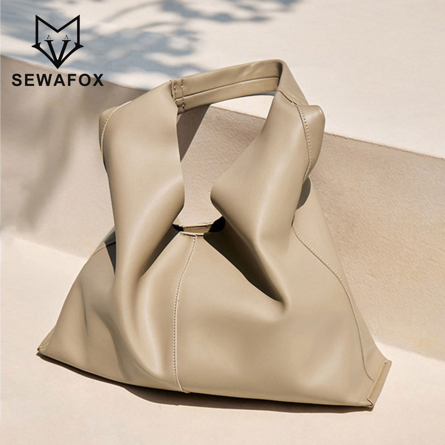 SEWAFOX真皮大容量托特包单肩腋下通勤包，券后279元