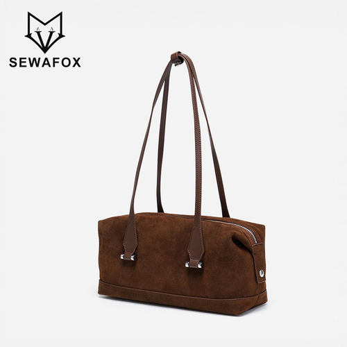 通勤磨砂牛皮枕头包2026春夏新款大容量波斯顿手提包复古单肩女包 - 封面