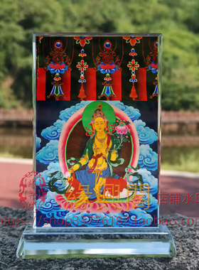 财源佛母神像水晶摆台摆件定制
