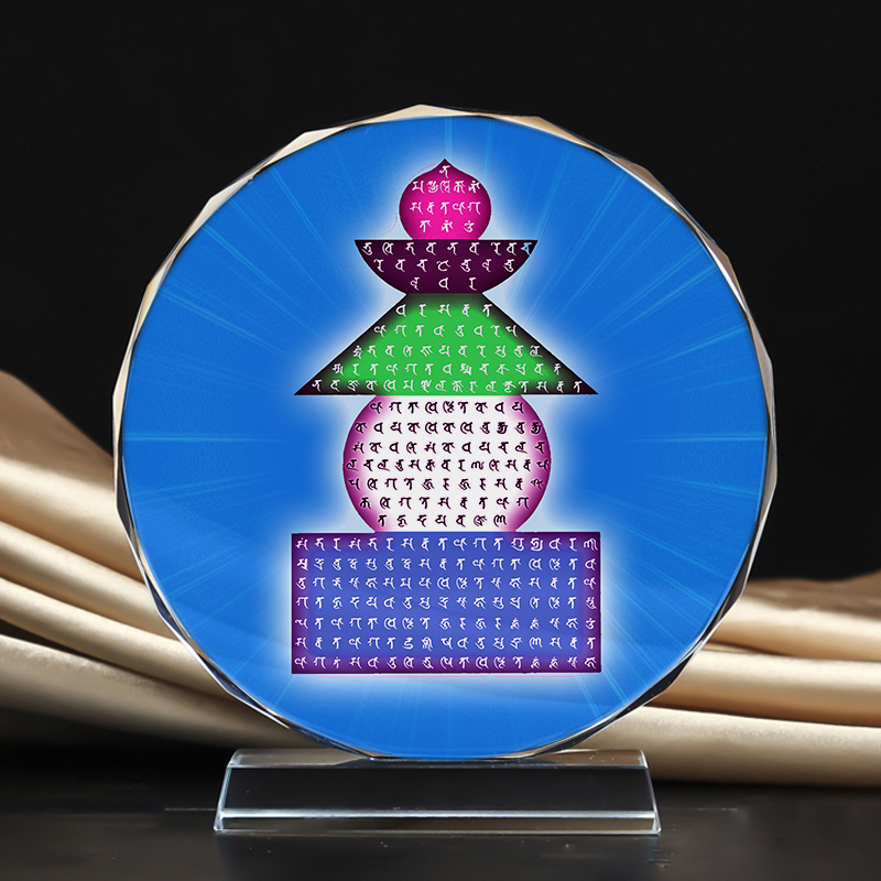 宝箧印陀罗尼塔水晶摆台桌面摆件