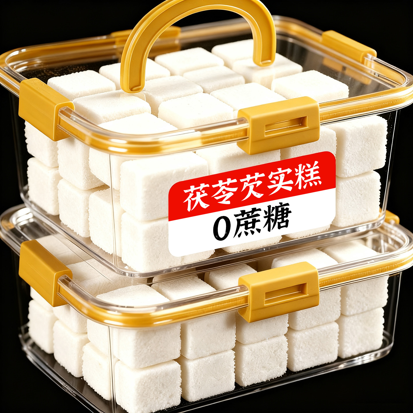 手工茯苓糕芡实八珍糕即食官方正无品蔗糖老式健康零食品休闲小吃