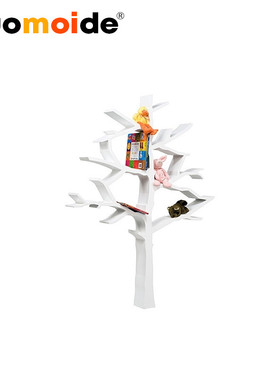 诺曼邸精品高定设计师家具tree bookcase树书架玻璃钢落地置物架