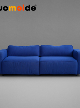 诺曼邸精品设计师Supersoft北欧现代简约布艺双人棉麻布艺沙发