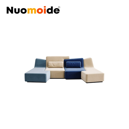 Creative Designer Furniture Conflonces диван арт -модуль Комбинация четырех -заплаточная импортная ткань диван