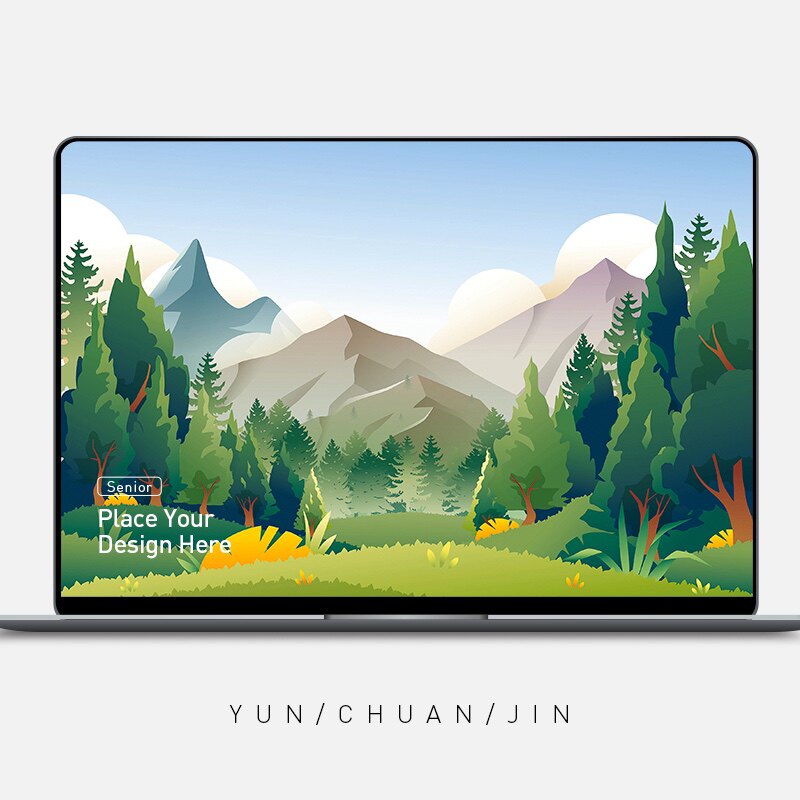 ipad iphone mac高清电脑手机平板壁纸 简约高级插画风景壁纸6张